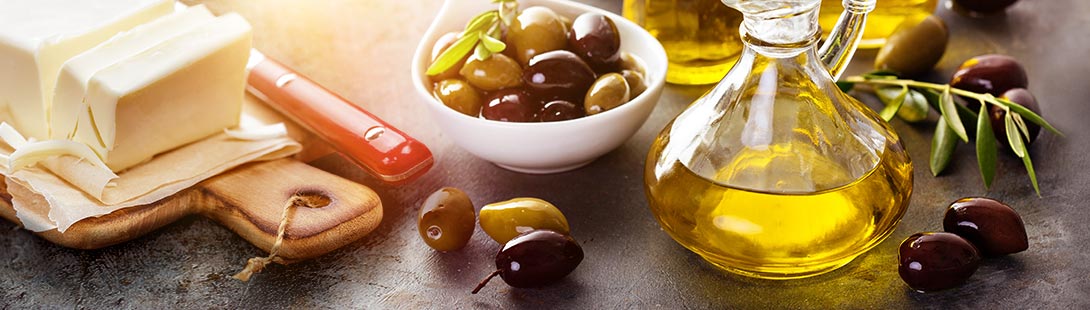 WIssenswertes über Speisefette - Öl, Oliven und Butter